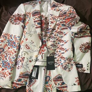 Boohoo mens pattern blazer: